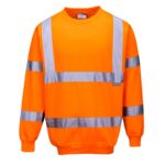 B303 Orange Hi Vis Sweatshirt