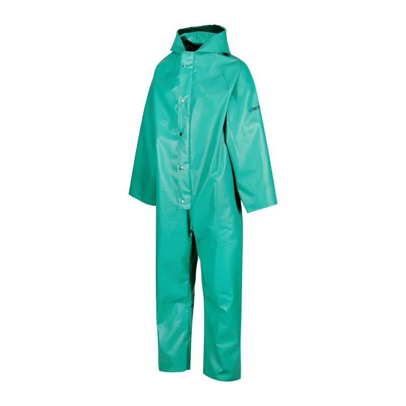 Green Chemical Resistant Suit