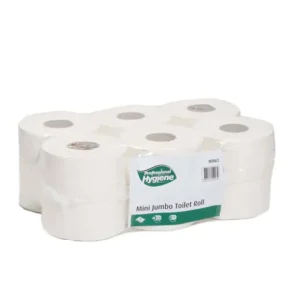 Mini2 Jumbo Toilet Rolls - Pack of 12 - 2 Ply