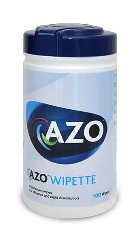 AZO 70% Alcohol Wipes - Tub of 100