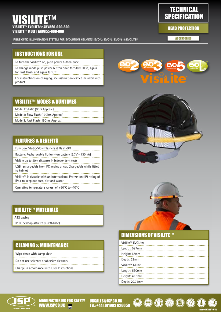 AHV855-000-800 Visilite for Evo 2 3 Spec