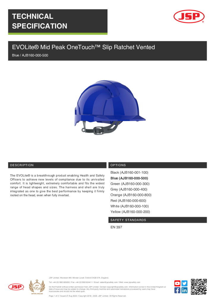 AJB160-000-100 EVOLITE Vented Slip Ratchet