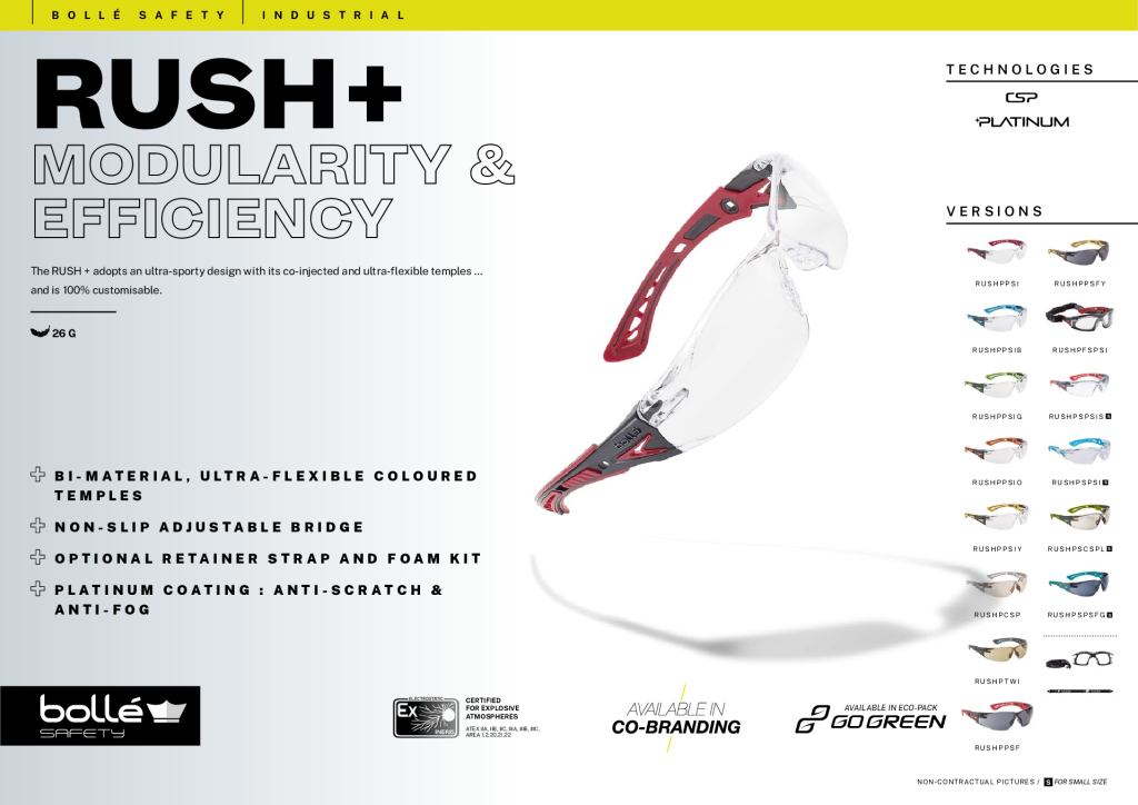Bolle 107062 RUSHPTWI Twilight PC Safety Spec