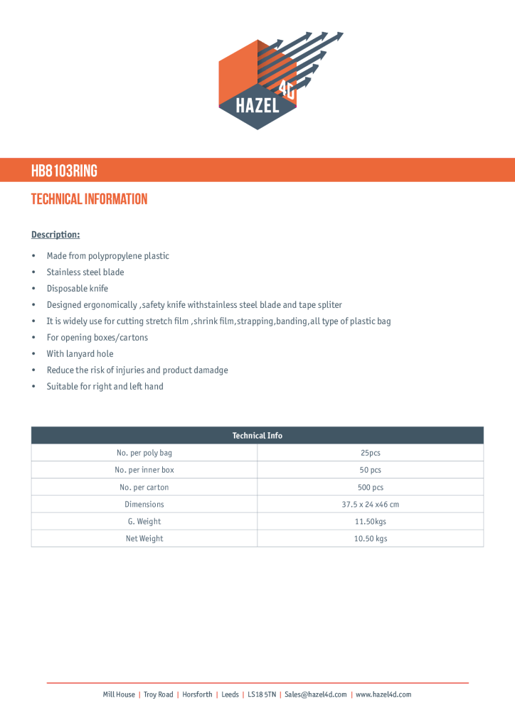 Knife Stapping Film Cutter