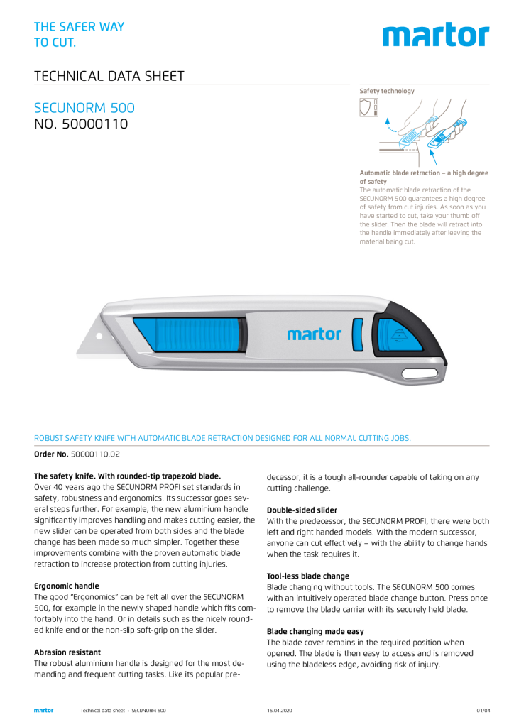 Martor Secunorm 500