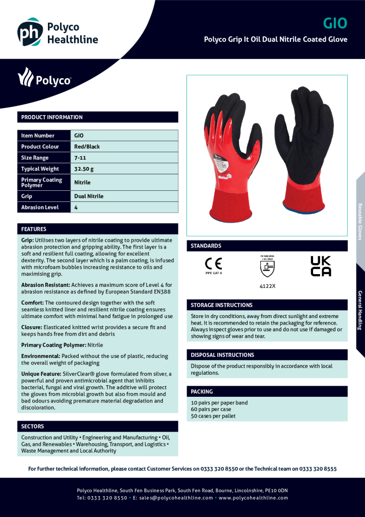 Polyco Grip It Oil Spec