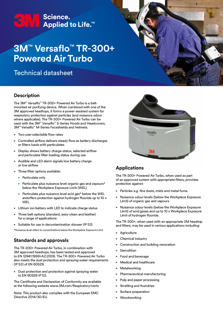 Versaflo TR-315UK Powered Air Starter Kit