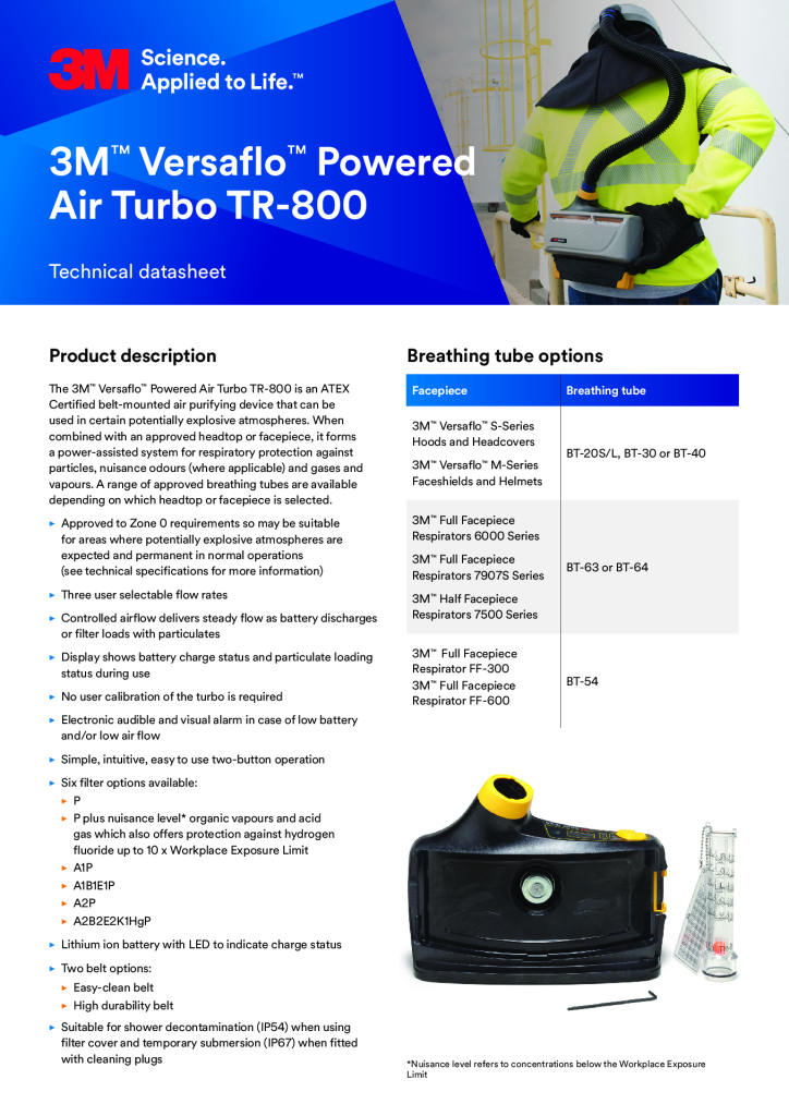 Versaflo TR-802E PAPR Motor Blower