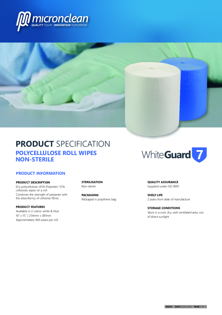 WNPW81010 Whiteguard 7 Poly-cellulose Masterlite R