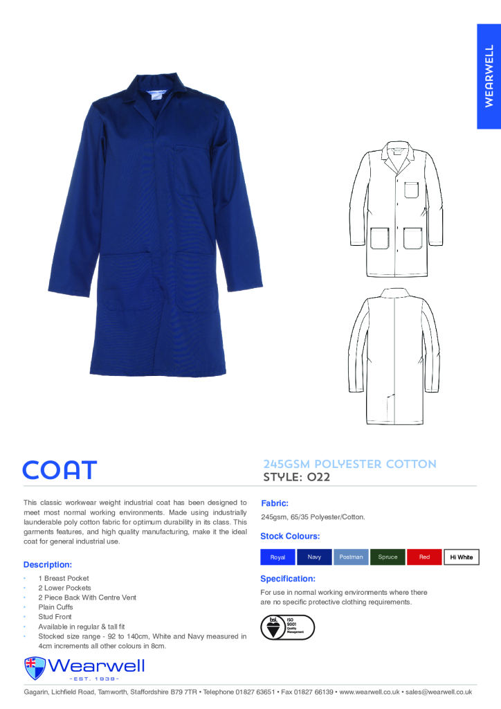 022 Royal Warehouse Coat