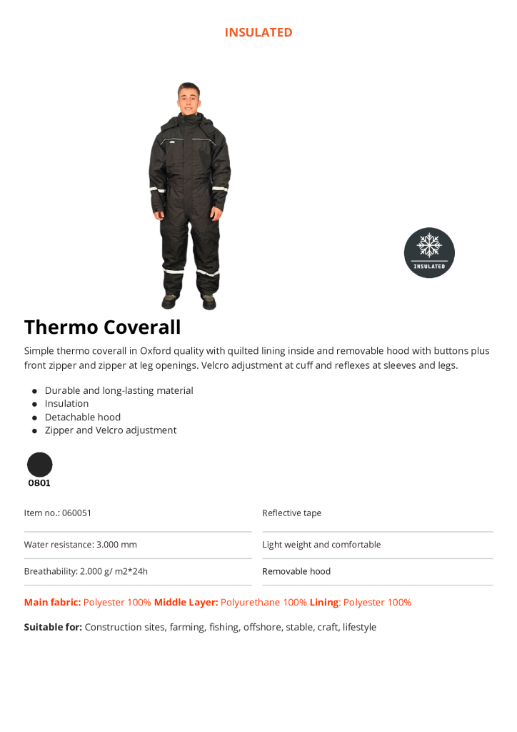 060051 Ocean Thermo Coverall
