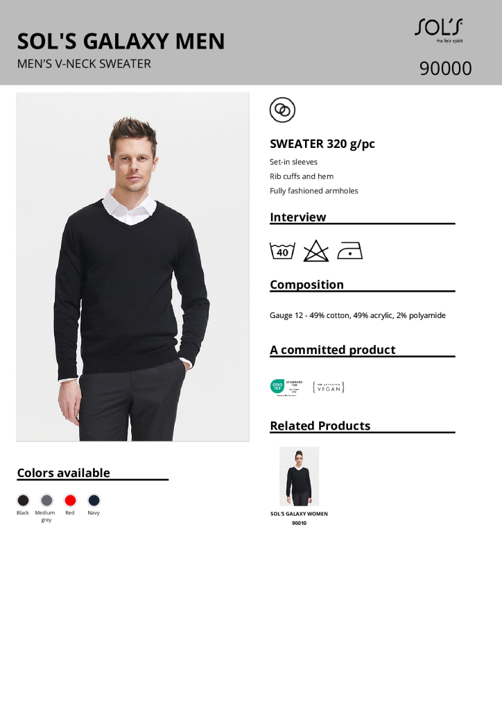 Black Galaxy V Neck Jumper