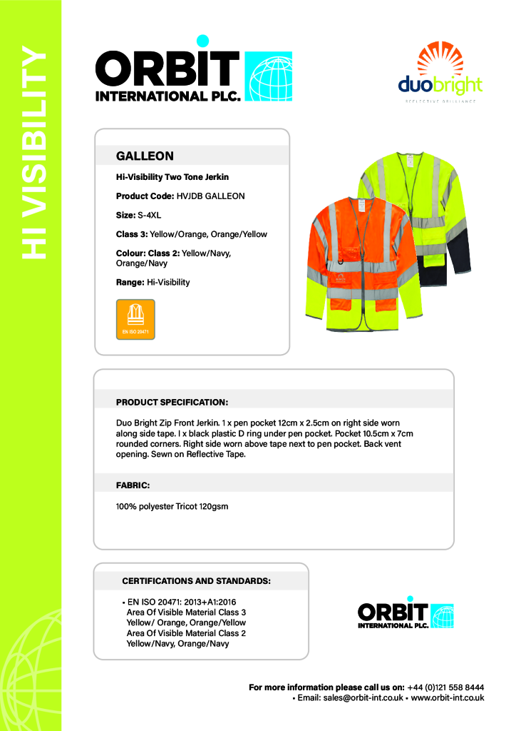 Galleon Hi-Visibility Two Tone Jerkin