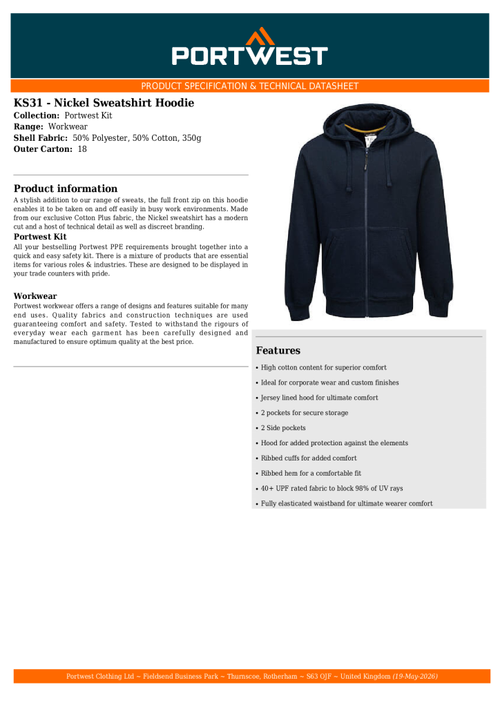 KS31 Navy Nickel Sweatshirt